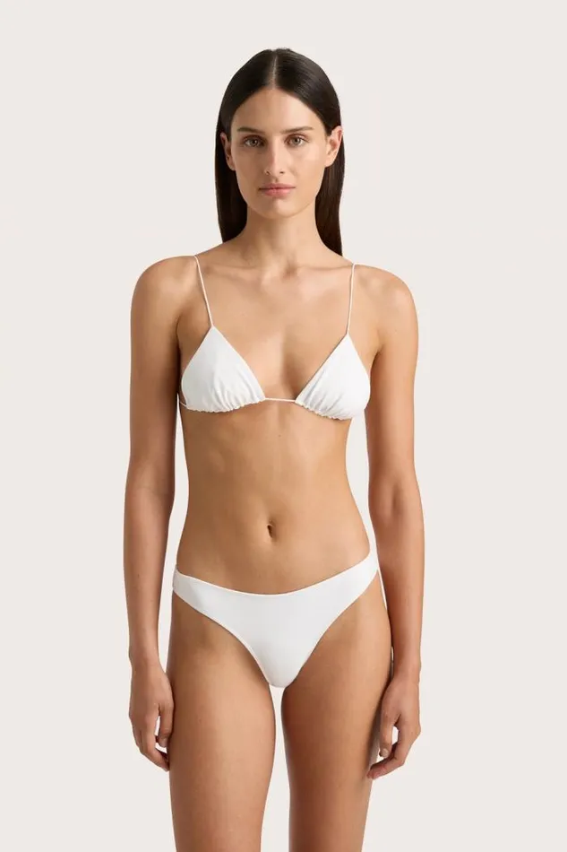Women Faithfull The Brand Swim Elea Bikini Top White