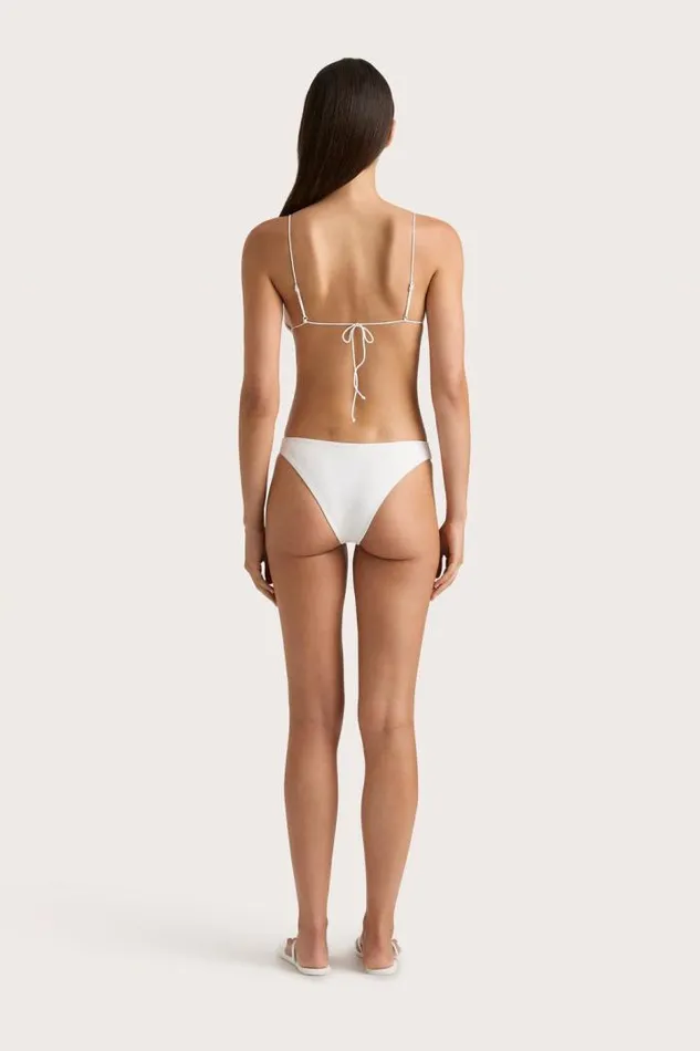 Women Faithfull The Brand Swim Elea Bikini Top White