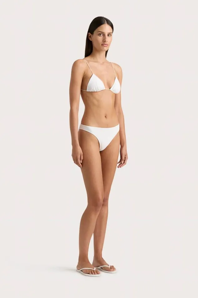Women Faithfull The Brand Swim Elea Bikini Top White