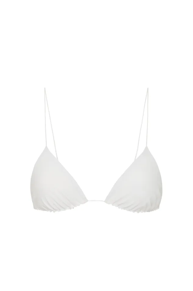 Women Faithfull The Brand Swim Elea Bikini Top White