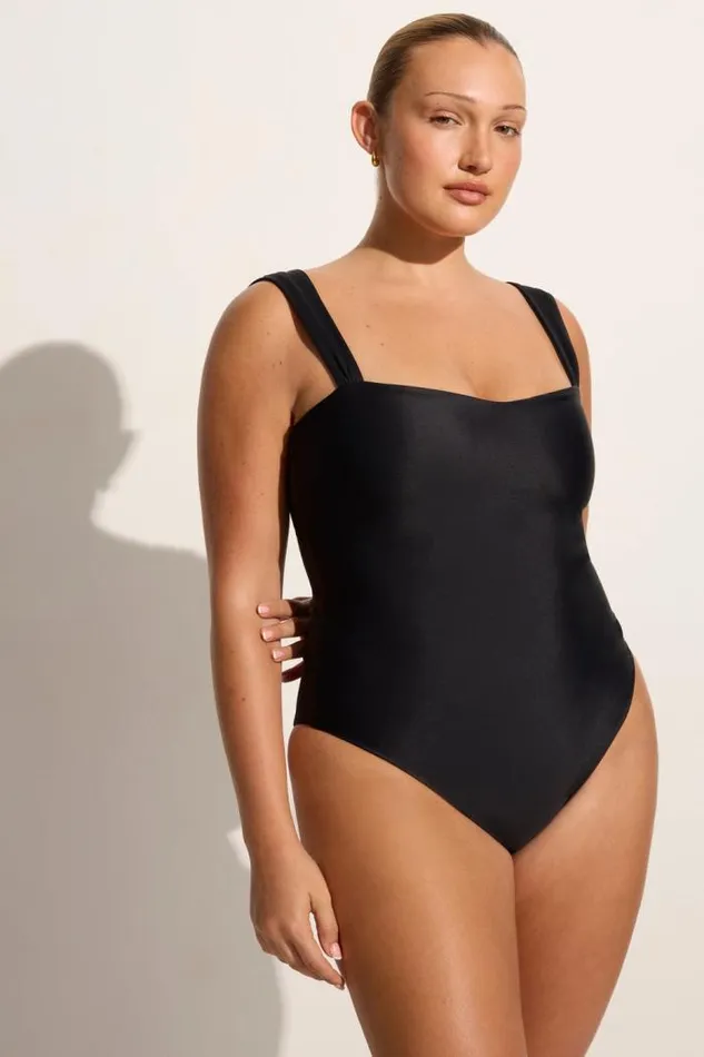 Women Faithfull The Brand Swim Grazie One Piece Black