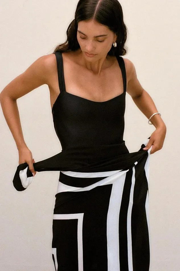 Women Faithfull The Brand Swim Grazie One Piece Black