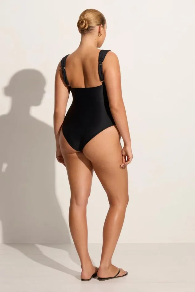 Women Faithfull The Brand Swim Grazie One Piece Black
