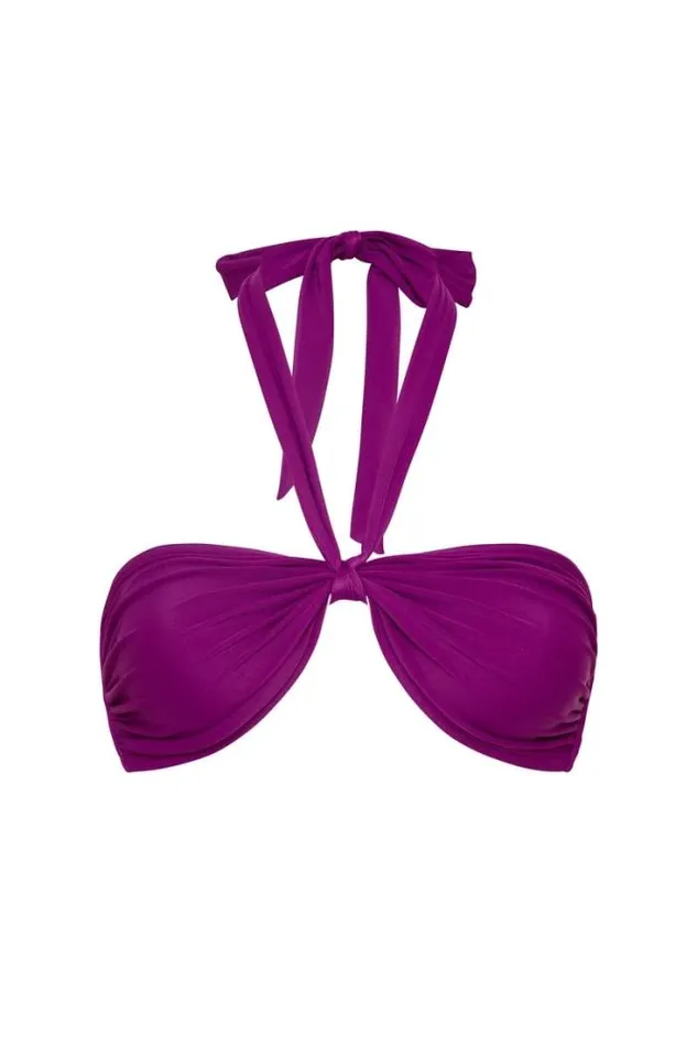 Women Faithfull The Brand Swim Locales Bikini Top Sangria 8211 Final Sale
