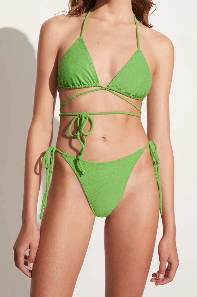 Women Faithfull The Brand Swim Marzia Bikini Top Kiwifruit Towelling 8211 Final Sale Women Faithfull The Brand Swim Marzia Bikini Top Kiwifruit Towelling 8211 Final Sale