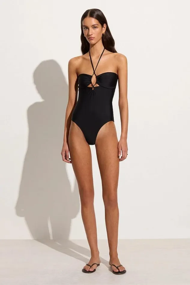 Women Faithfull The Brand Swim Ola One Piece Black