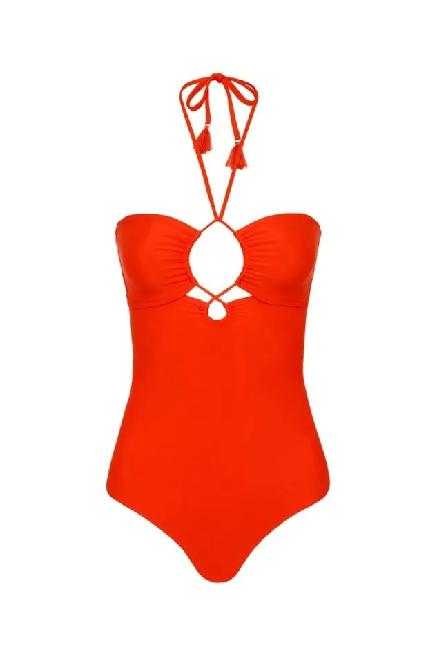 Women Faithfull The Brand Swim Ola One Piece Salsa