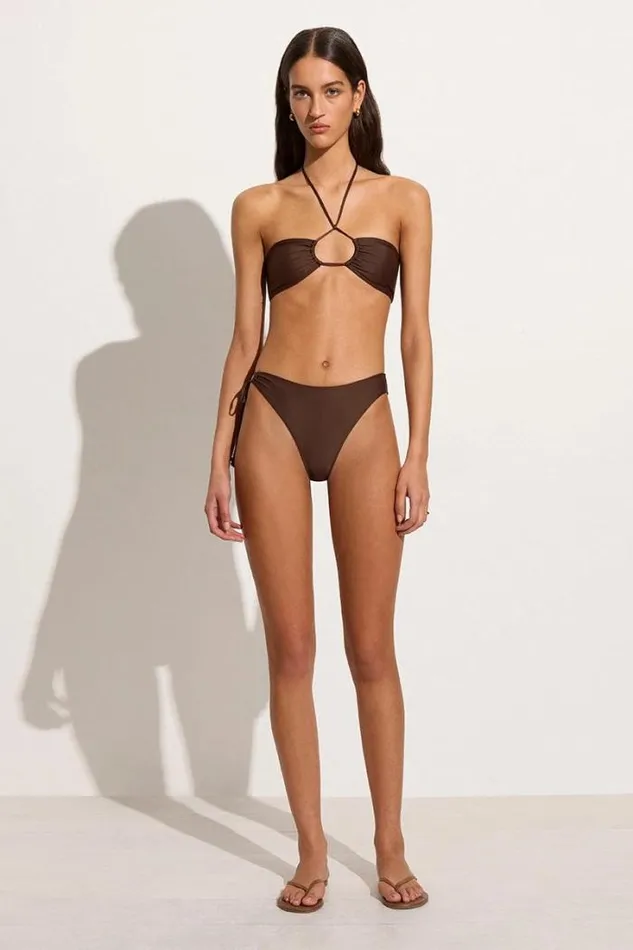Women Faithfull The Brand Swim Sierra Bikini Top Coffee