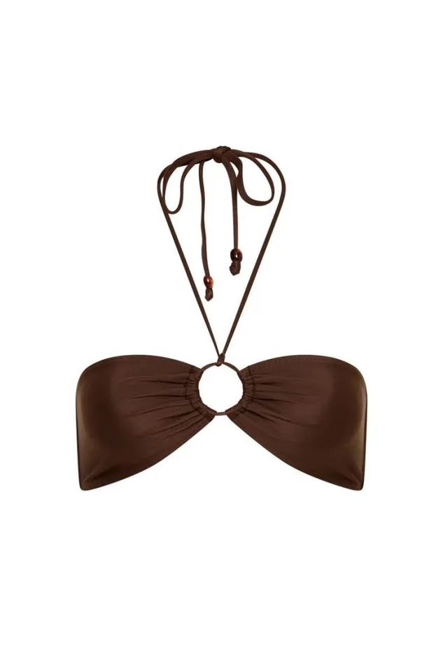 Women Faithfull The Brand Swim Sierra Bikini Top Coffee