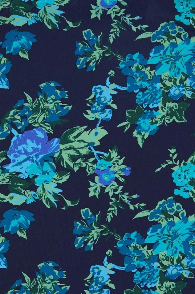 Women Faithfull The Brand Swim Sol Bikini Top Escala Floral Navy Exclusive