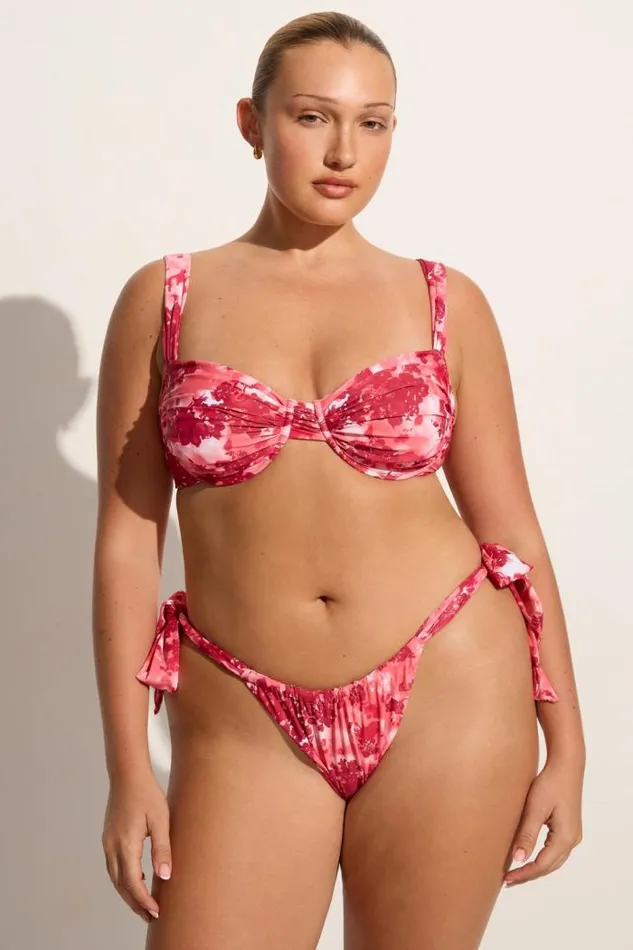 Women Faithfull The Brand Swim Sol Bikini Top Rosella Floral