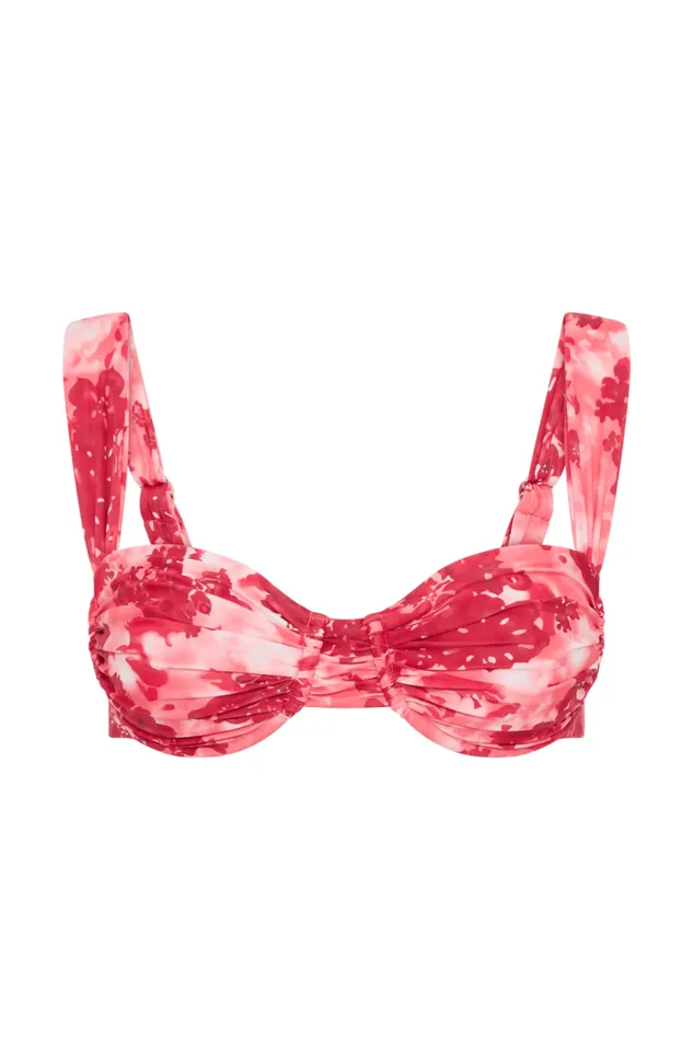Women Faithfull The Brand Swim Sol Bikini Top Rosella Floral