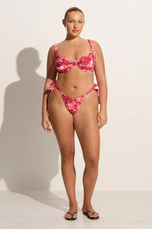 Women Faithfull The Brand Swim Sol Bikini Top Rosella Floral