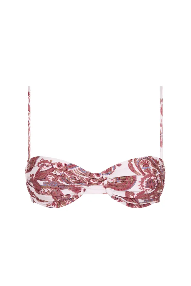 Women Faithfull The Brand Swim Stefania Bikini Top Alessia Paisley