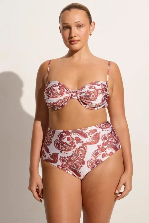 Women Faithfull The Brand Swim Stefania Bikini Top Alessia Paisley