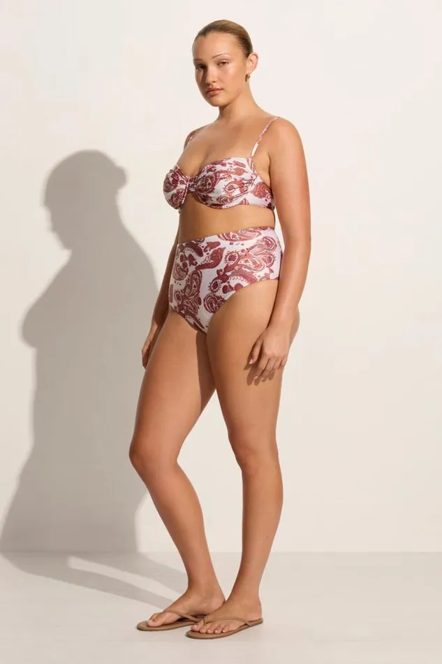Women Faithfull The Brand Swim Stefania Bikini Top Alessia Paisley