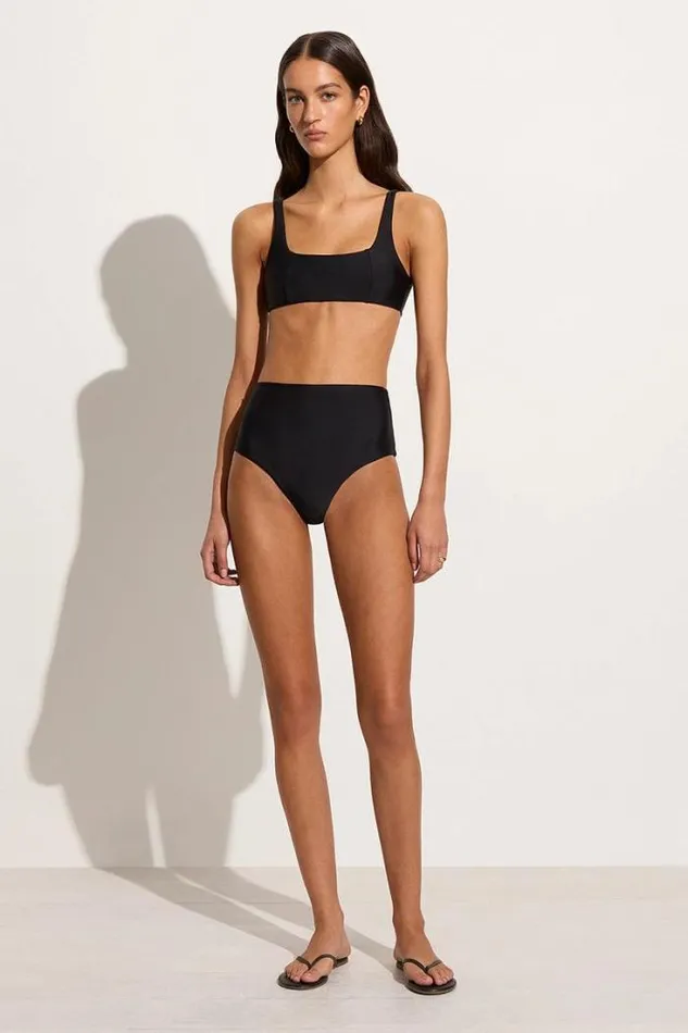 Women Faithfull The Brand Swim Zizi Bikini Top Black