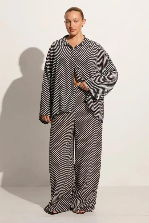 Women Faithfull The Brand Tops Amici Shirt Toscano Stripe Black