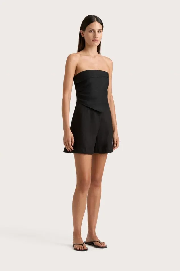 Women Faithfull The Brand Tops Antibes Strapless Top Black