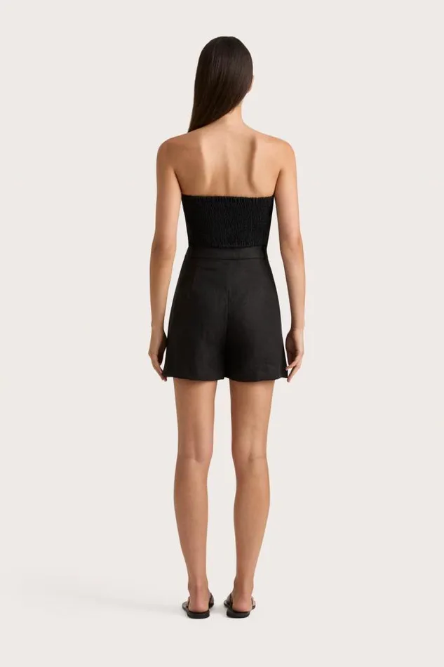 Women Faithfull The Brand Tops Antibes Strapless Top Black