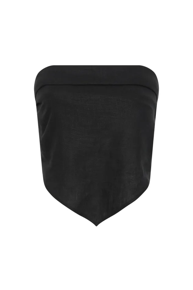 Women Faithfull The Brand Tops Antibes Strapless Top Black