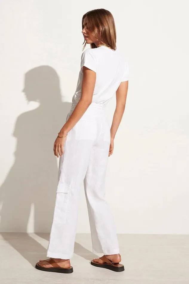 Women Faithfull The Brand Tops En Vacances Tee White Exclusive 8211 Final Sale