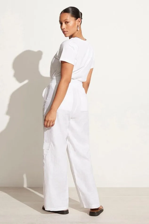 Women Faithfull The Brand Tops En Vacances Tee White Exclusive 8211 Final Sale