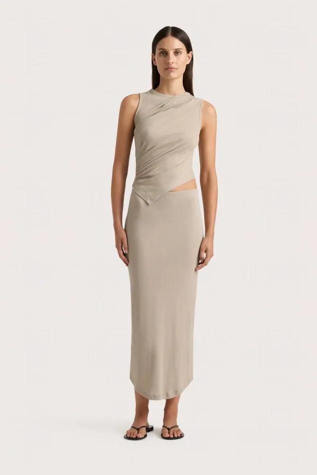 Women Faithfull The Brand Tops Loire Top Taupe