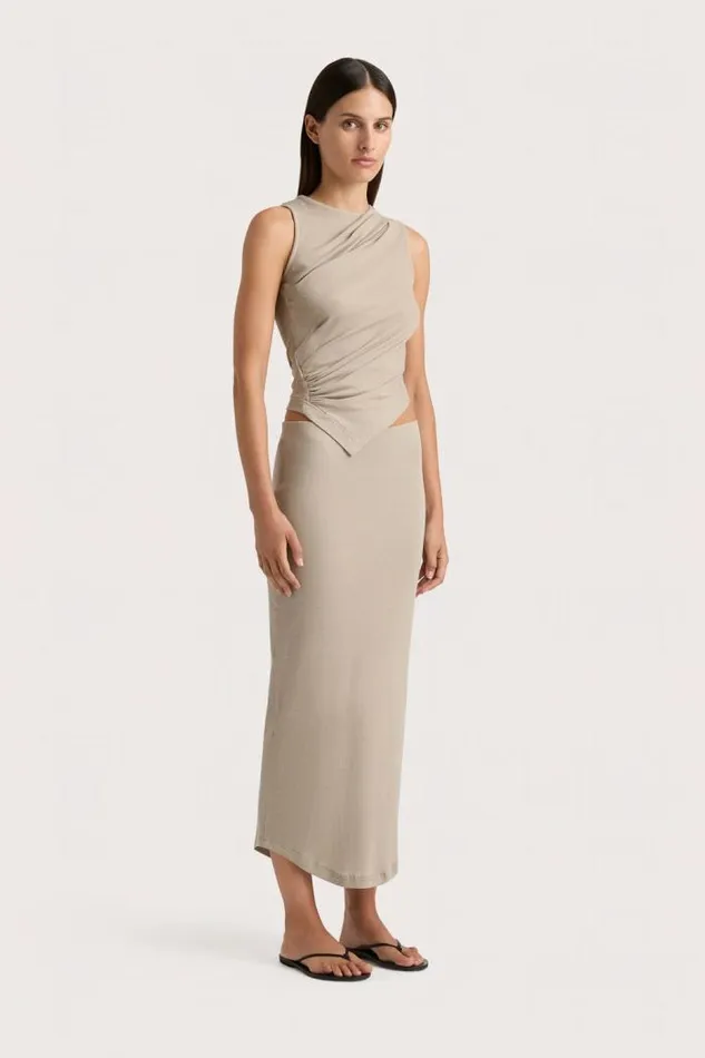 Women Faithfull The Brand Tops Loire Top Taupe