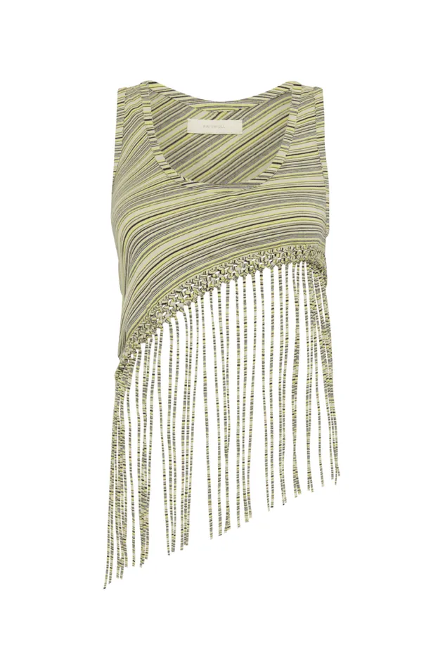 Women Faithfull The Brand Tops Maceio Top Lemon Navy Stripe