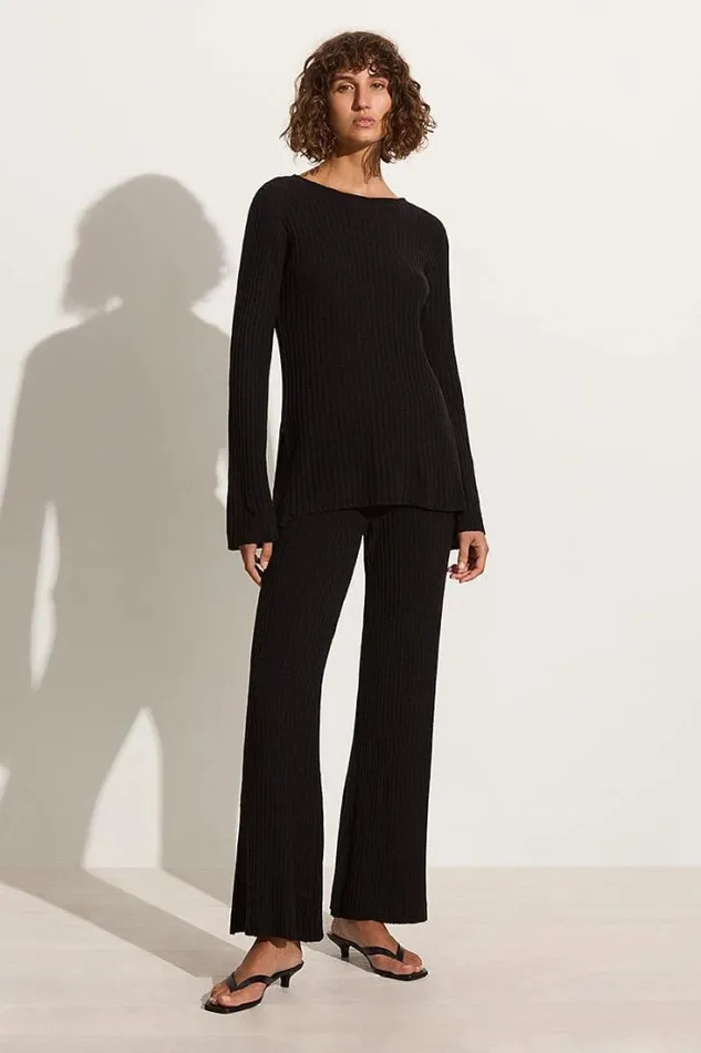 Women Faithfull The Brand Tops Mitras Tunic Top Black