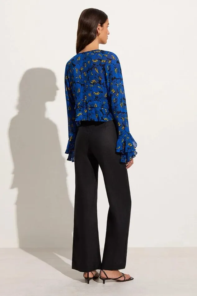 Women Faithfull The Brand Tops Montenegro Top El Limon Floral Blue