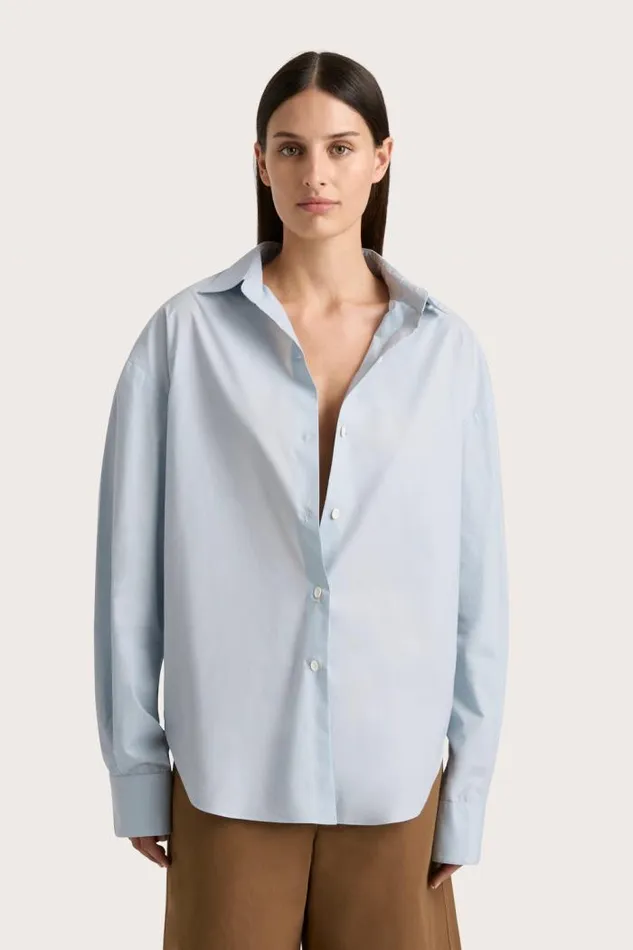 Women Faithfull The Brand Tops Vieste Shirt Sky Blue