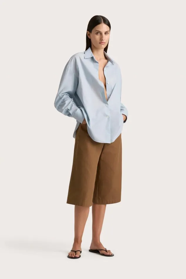 Women Faithfull The Brand Tops Vieste Shirt Sky Blue