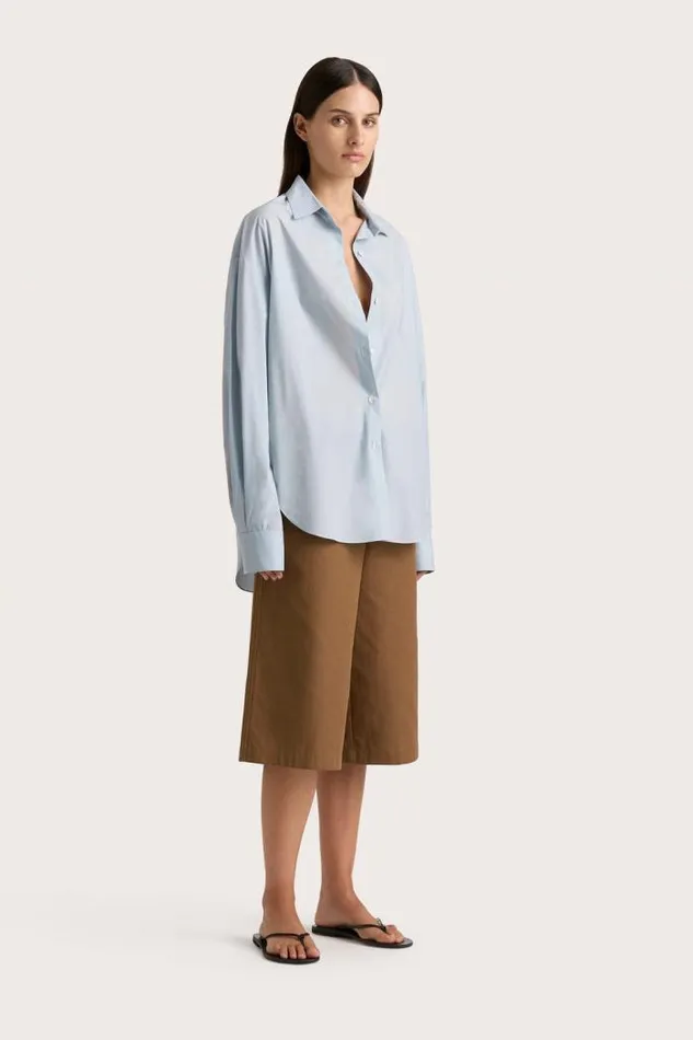 Women Faithfull The Brand Tops Vieste Shirt Sky Blue