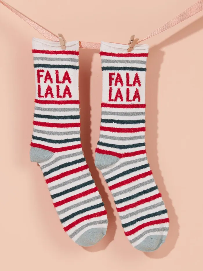 Women Falala Striped Crew Socks Redgreen Altar039d State Socks