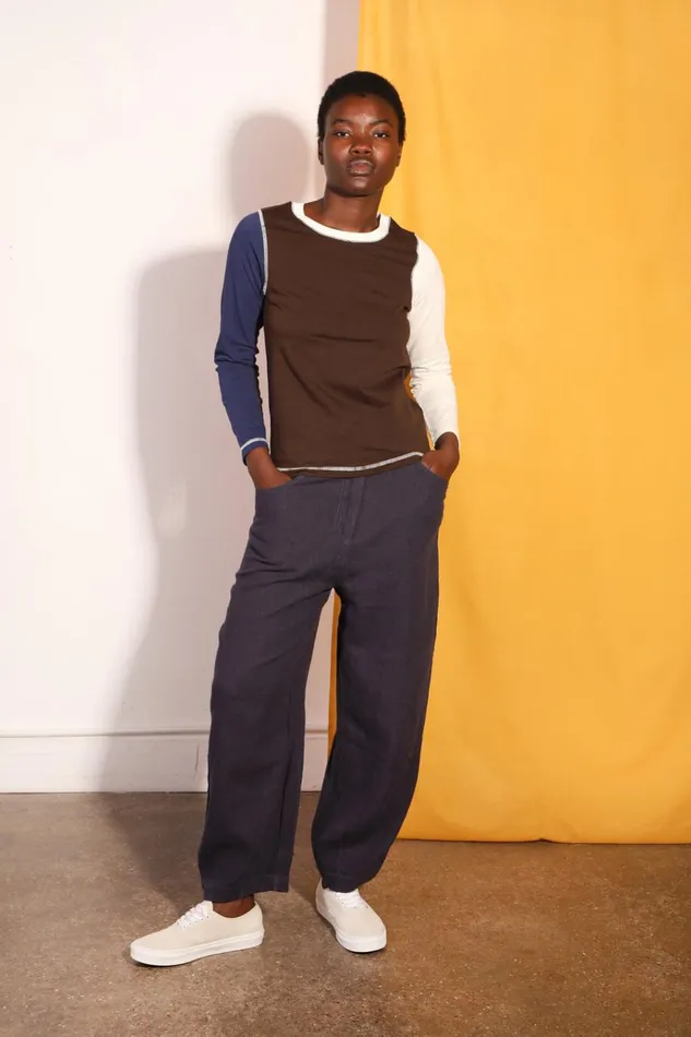 Women Fergus Trouser Navy LF Markey Trousers