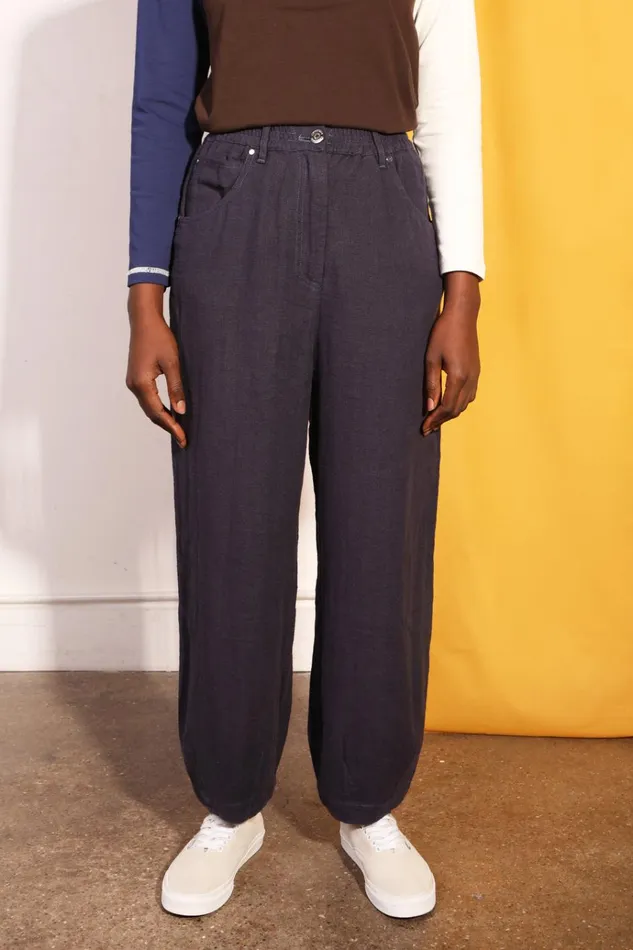 Women Fergus Trouser Navy LF Markey Trousers