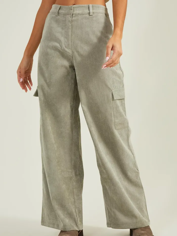 Women Frankie Corduroy Cargo Pants Vetiver Altar039d State Pants