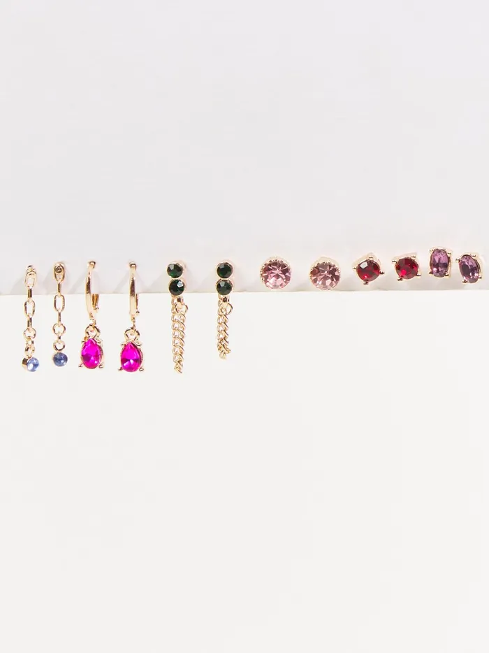 Women Gemstone Dangle Earring Set Multi Altar039d State Jewelry