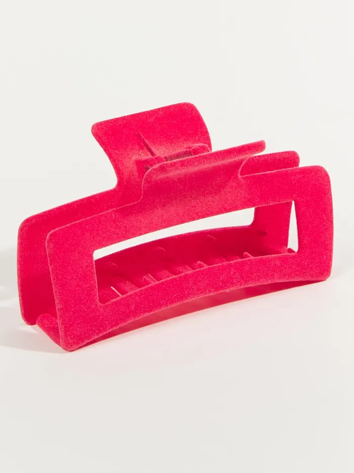 Women Grande Velvet Rectangle Claw Clip Fuschia Altar039d State Hair Accessories Women Grande Velvet Rectangle Claw Clip Fuschia Altar039d State Hair Accessories