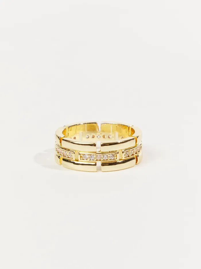 Women HLink Ring Gold Altar039d State Jewelry