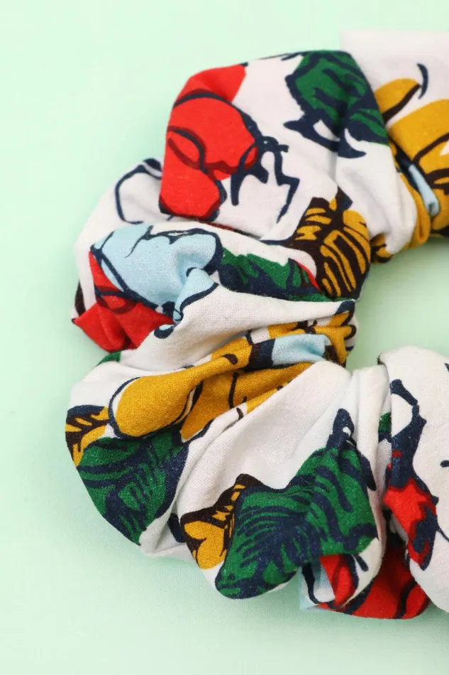 Women Hair Scrunchie Cosmos Floral LF Markey Headwear