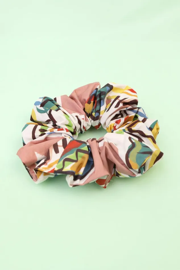 Women Hair Scrunchie Painted Paisley LF Markey Headwear
