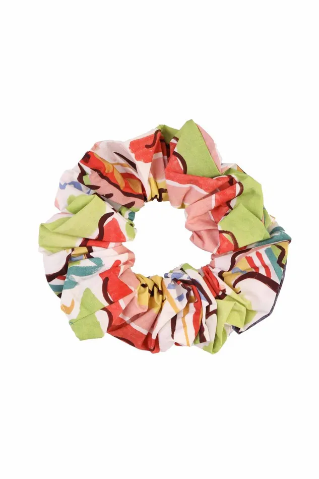 Women Hair Scrunchie Painted Paisley LF Markey Headwear