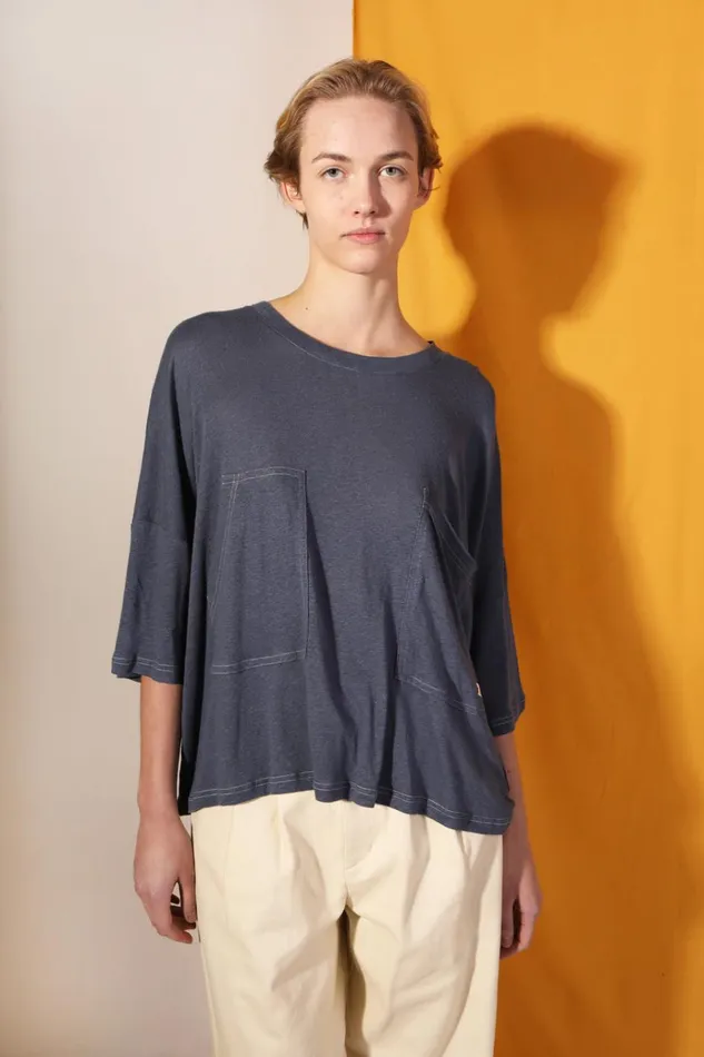 Women Hamish Top Navy LF Markey Tops