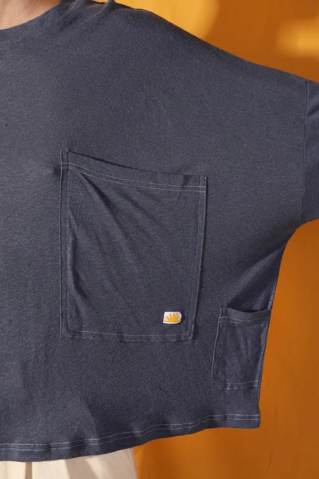 Women Hamish Top Navy LF Markey Tops