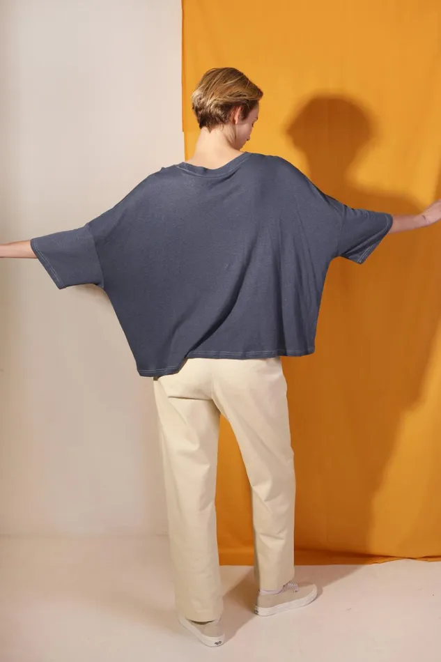 Women Hamish Top Navy LF Markey Tops