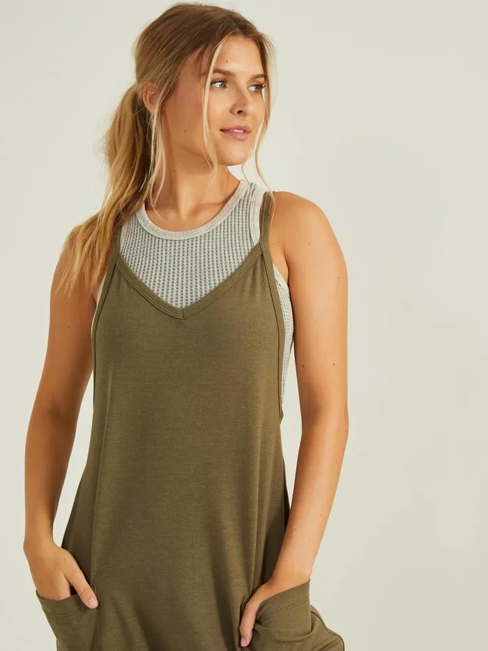 Women Hang Tough Jumpsuit Olive Altar039d State Activewear