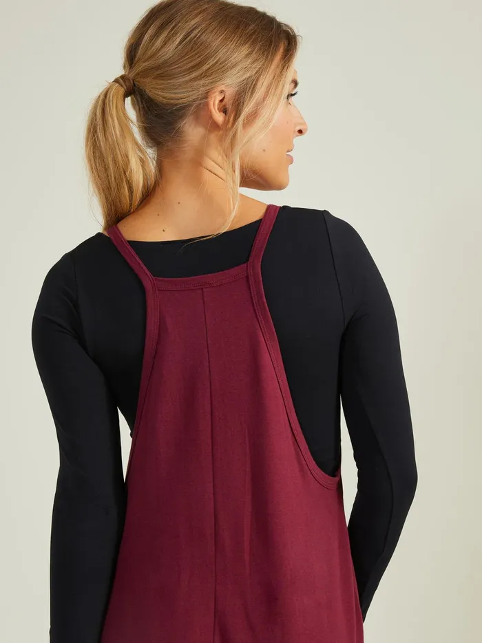 Women Hang Tough Jumpsuit Wine Altar039d State Activewear